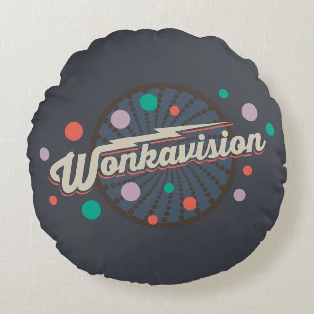Wonkavision Logotyp Rund Kudde (Framsidan)