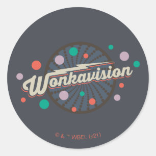 Wonkavision Logotyp Runt Klistermärke