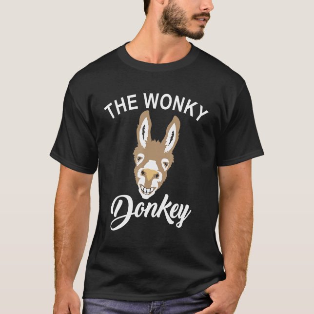 Wonky Donkey Donkey Farm Animal T Shirt (Framsida)
