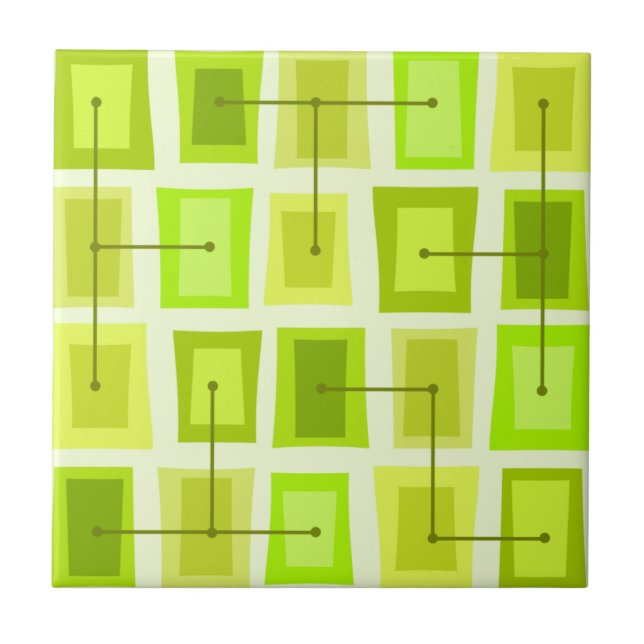 Wonky Doors Mindre Chartreuse Kakelplatta (Framsidan)