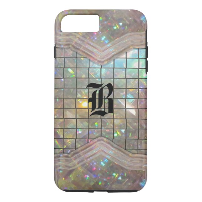 Wonky Excitement Monogram Case-Mate iPhone Skal (Baksida)