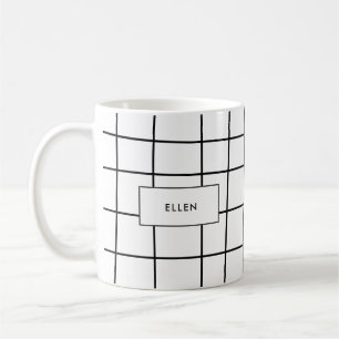 Wonky grid linjer kaffemugg
