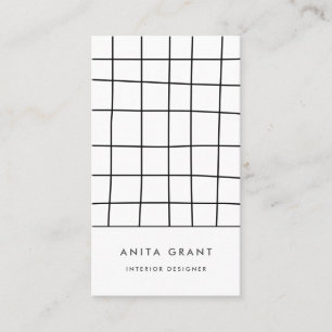 Wonky grid linjer visitkort