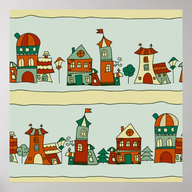 Wonky Houses Poster (Framsidan)