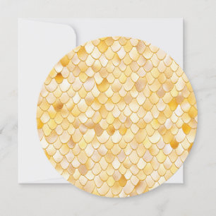 Wonky Watercolor Guld Glitter Metall Sjöjungfru Sc