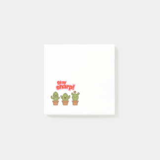 Wonky Zoo Cacti Post-it Notes Block