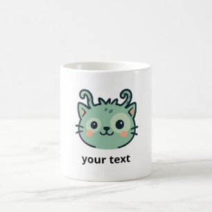 Wonky Zoo Cat Anpassningsbar Mugg   Lägg till text
