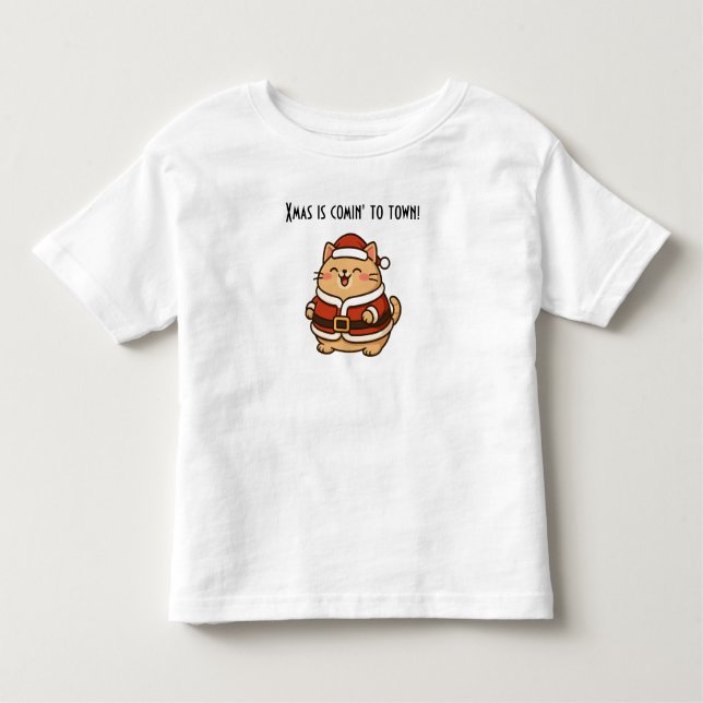 Wonky Zoo Toddler T-shirt - Funny Cat (Framsida)