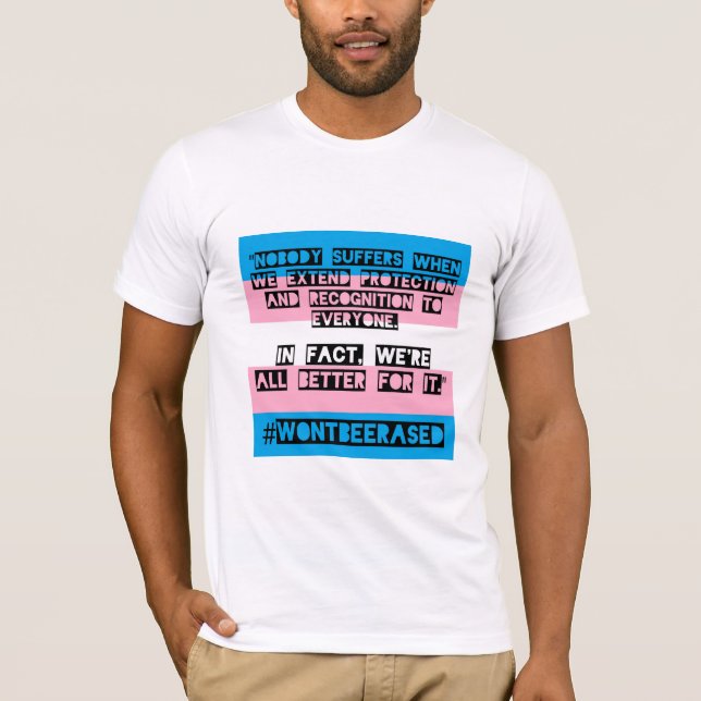 #WontBeErased utslagsplats för PFLAG OKC T Shirt (Framsida)