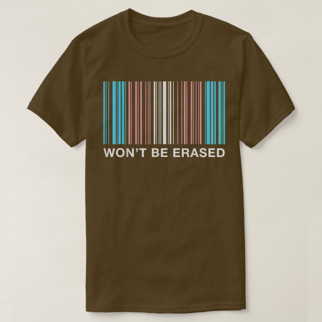 WontbeErsed Transgender Pride T Trans-Höger  Shirt (Design framsida)