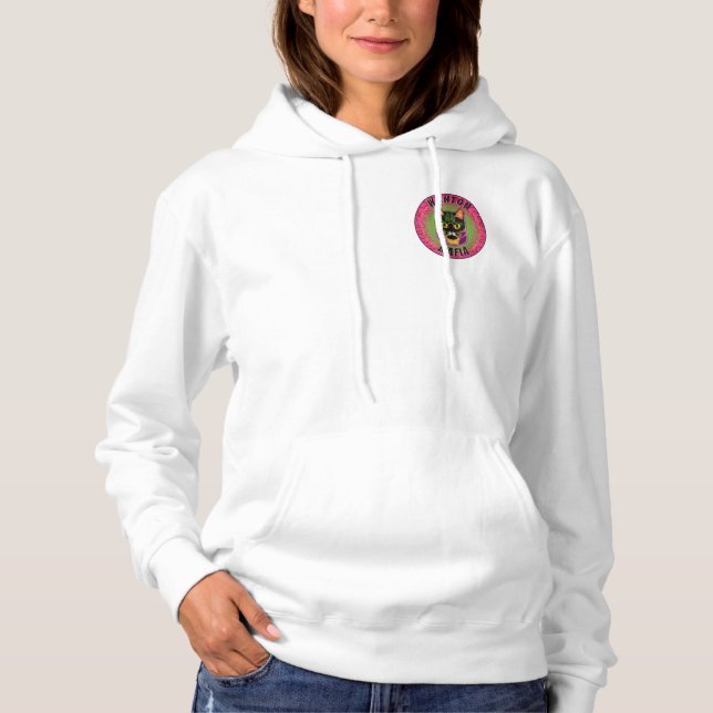 Wonton Mafia Cat Hoodie T Shirt (Framsida)