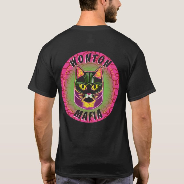 Wonton Mafia Cat Tee (Baksida)