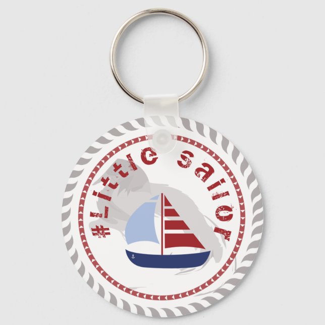 WONZ Begränsad liten Sailor by Shirt to Design Nyckelring (Framsida)