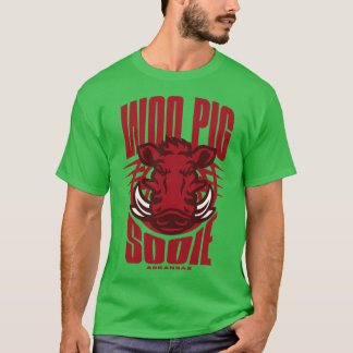 Woo Gris Sooie in Bold Red T Shirt