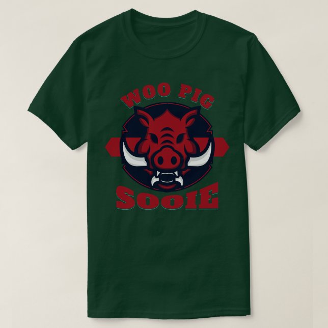 Woo Gris Sooie in Red T Shirt (Design framsida)