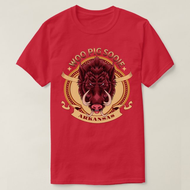 Woo Gris Sooie Vild Boar T Shirt (Design framsida)