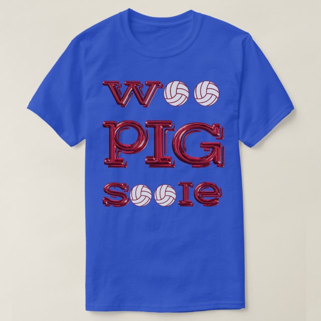 Woo Gris Volleybollar T Shirt (Design framsida)