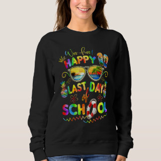Woo Hoo Glad Sista Skoldagen För Lärare Stud T Shirt