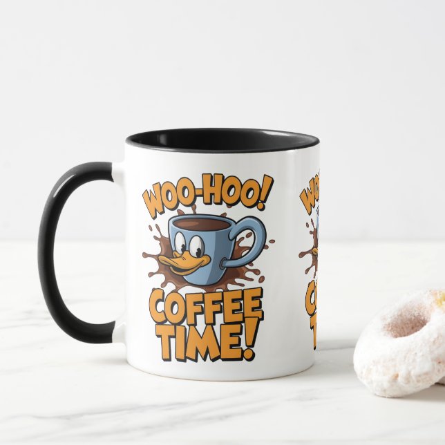 Woo-Hoo! Kaffetid Mugg (Med munk)