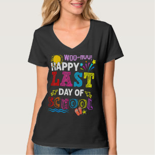 Woo Hoo Lycklig förra dagen, skollärarbarn T Shirt