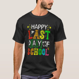 Woo Hoo Lycklig förra dagen Studenter & Teache T Shirt