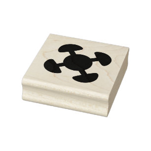 Wood Adinkra (Enity) Rubber Frimärke Stämpel