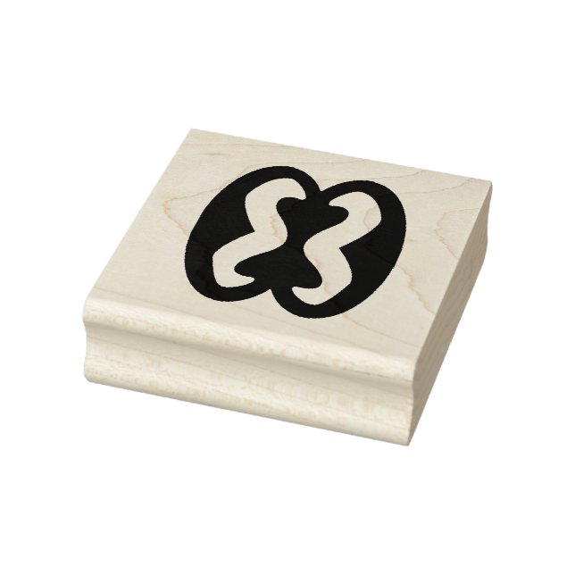 Wood Adinkra (Human Relations) Rubber Frimärke Stämpel (Stämpel)