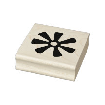 Wood Adinkra (Wisdom) Rubber Frimärke