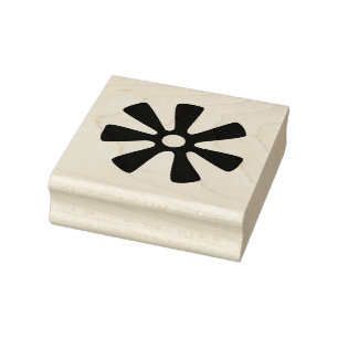 Wood Adinkra (Wisdom) Rubber Frimärke Stämpel