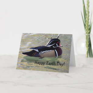 Wood Anka Drake, Lycklig Earth Day! Kort