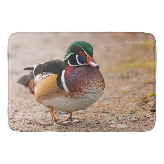 Wood Anka Drake på Gravel Badrumsmatta (Framsidan)