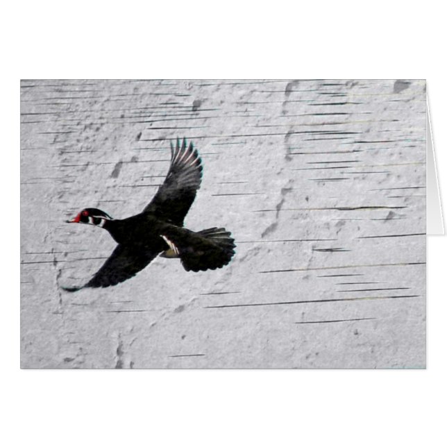 Wood Anka Hälsningskort (Framsidan Horizontal)