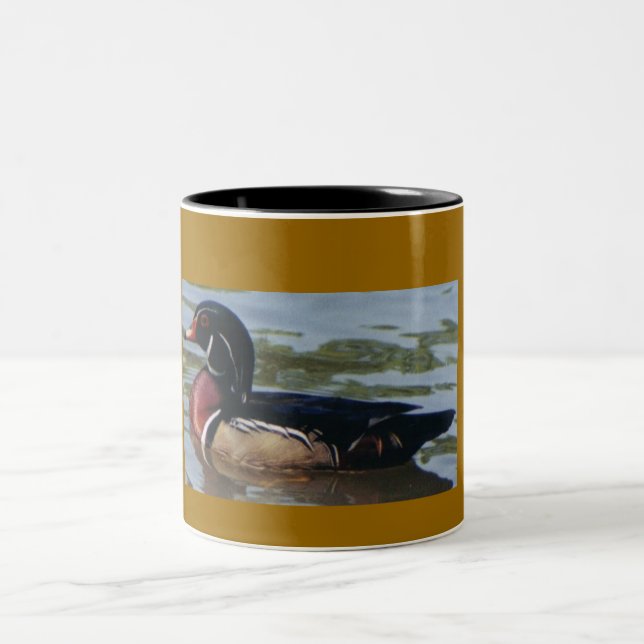 Wood ankakaffekopp Två-Tonad mugg (Center)