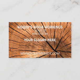Wood arbeten visitkort
