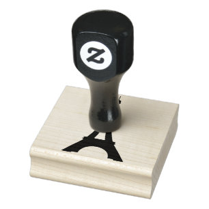 Wood Art Frimärke/Eiffel Torn Stämpel