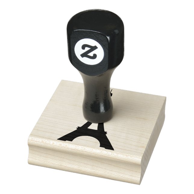 Wood Art Frimärke/Eiffel Torn Stämpel (Stämpel)