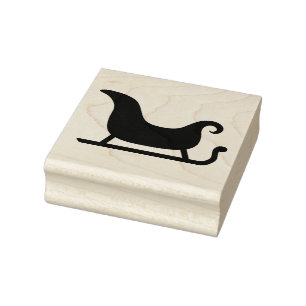 Wood Art Frimärke/Sleigh Stämpel