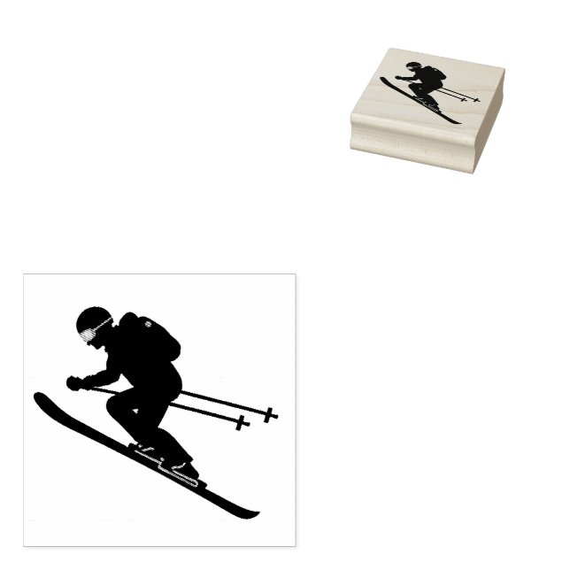 Wood Art Frimärke Stämpel (Stämplad)