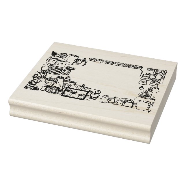 Wood Art Frimärke Stämpel (Stämpel)