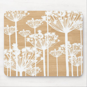 Wood bakgrund blommar flickaktigt blommönsterchic musmatta