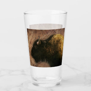 Wood Bison Buffalo Glaskopp