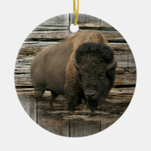 Wood Bison Julgransprydnad Keramik