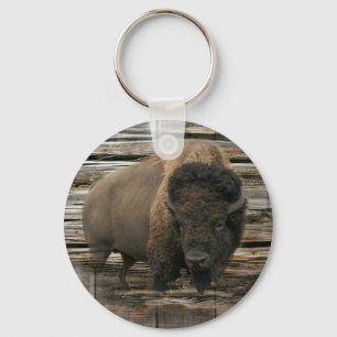 Wood Bison Nyckelring