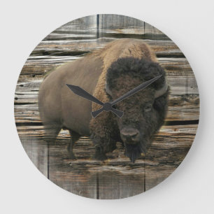 Wood Bison Stor Klocka