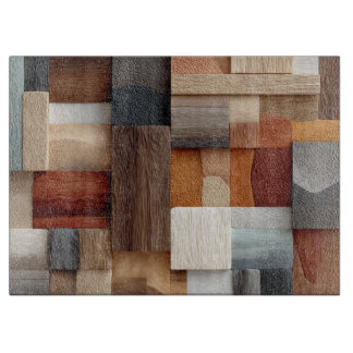 Wood Block Art Cutting Board