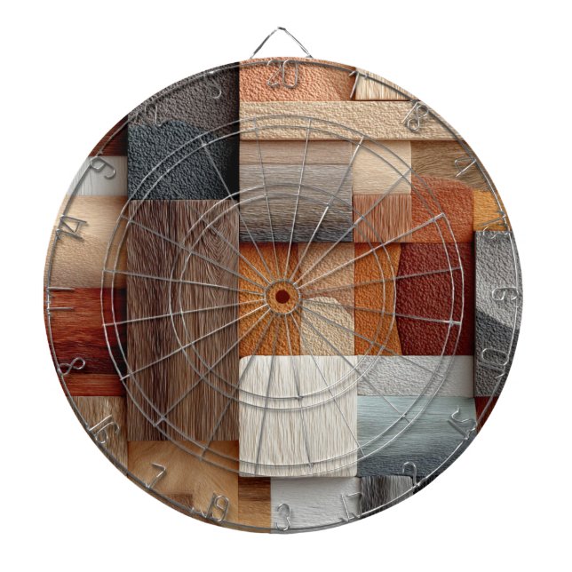 Wood Block Art Dartboard Darttavla (Framsidan)