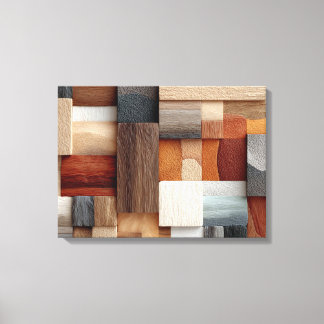 Wood Block Canvas Art