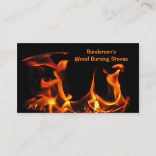 Wood brinna ugnvisitkort visitkort