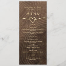 Wood Bröllop Menu