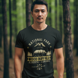 Wood Buffalo National Park Vintage Bear T Shirt